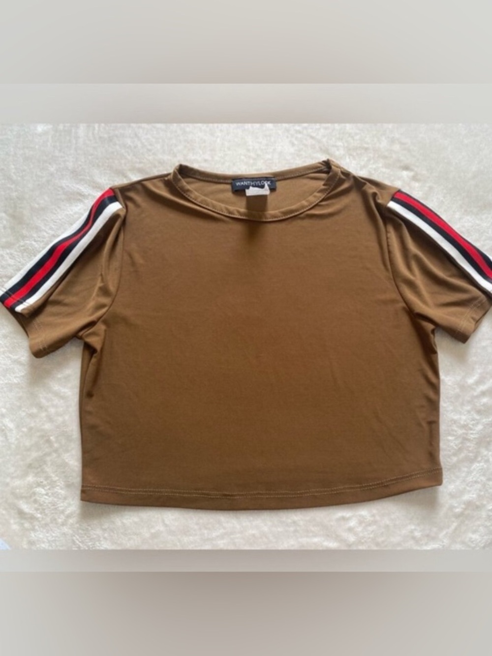 Cocoa Flirty Racer Style Crop Top